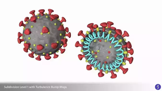 Low-Poly Novel Coronavirus COVID-19 Low-poly 3D model