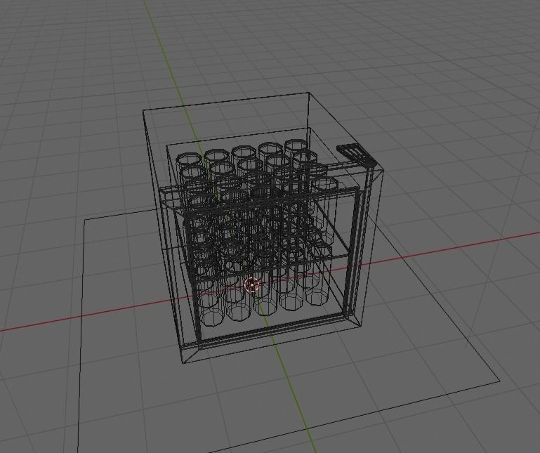 Coca-cola Mini Fridge Low-poly 3D model_6