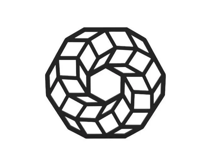 Coaster cube logo 3D print model_0