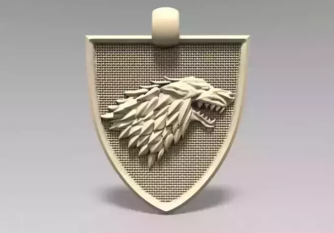 Game of thrones Stark pendant 
