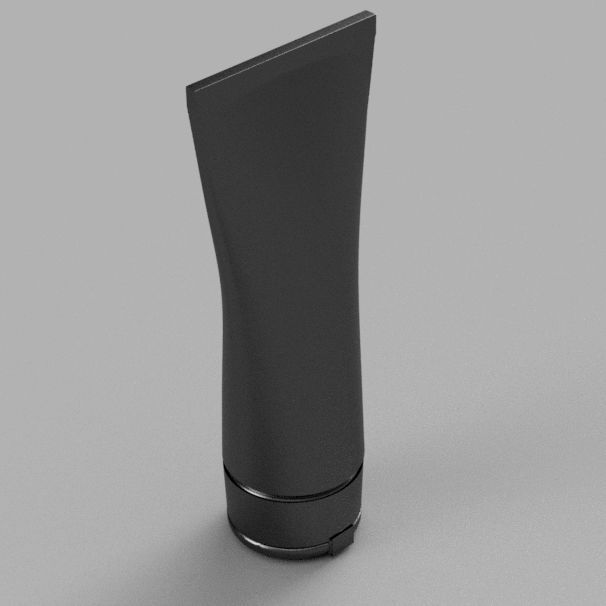 Cosmetic soft tube   3D print model_2