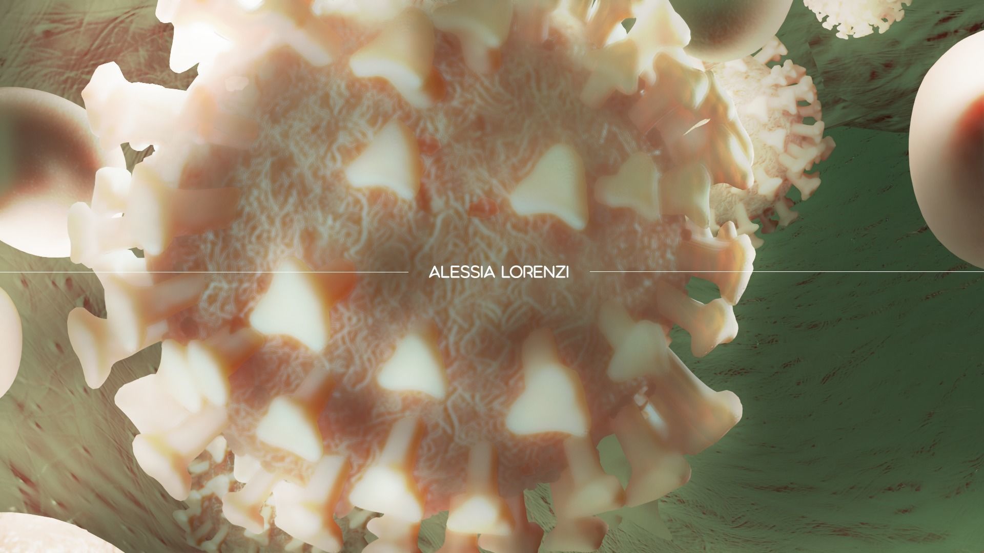 Coronavirus inside blood  the PROFESSIONAL BUNDLE bump version 3D model_2