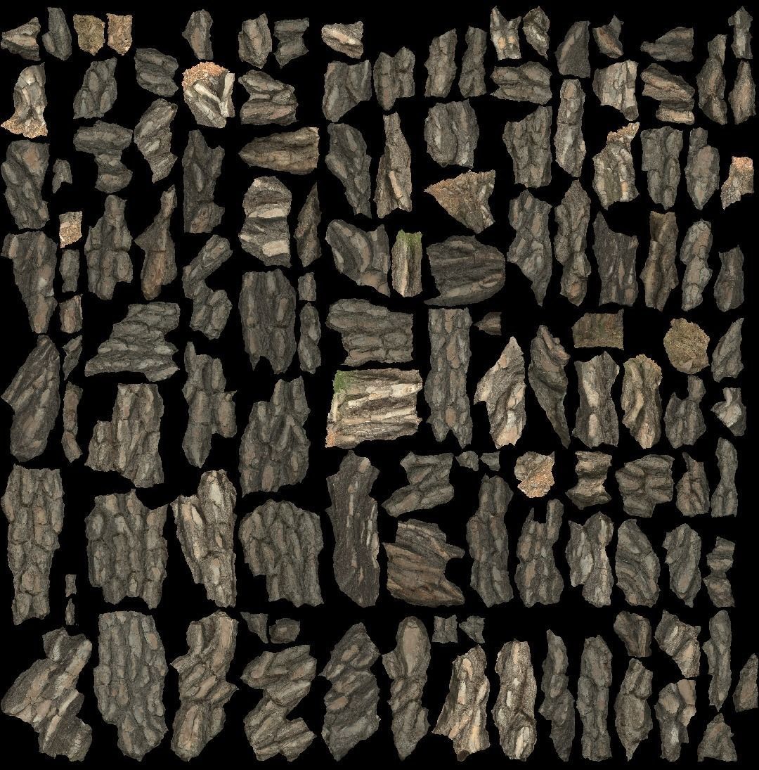 Pine Tree Trunk Low-poly 3D model_16