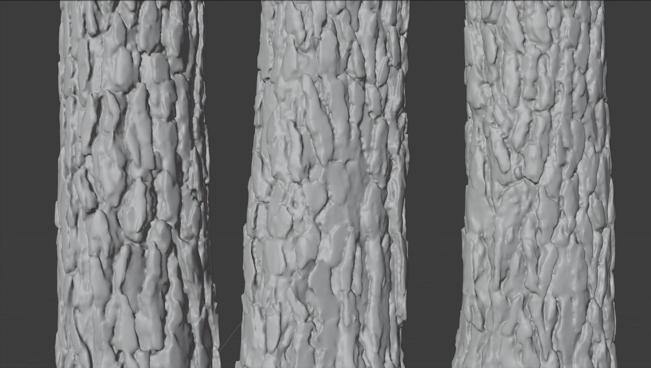 Pine Tree Trunk Low-poly 3D model_3