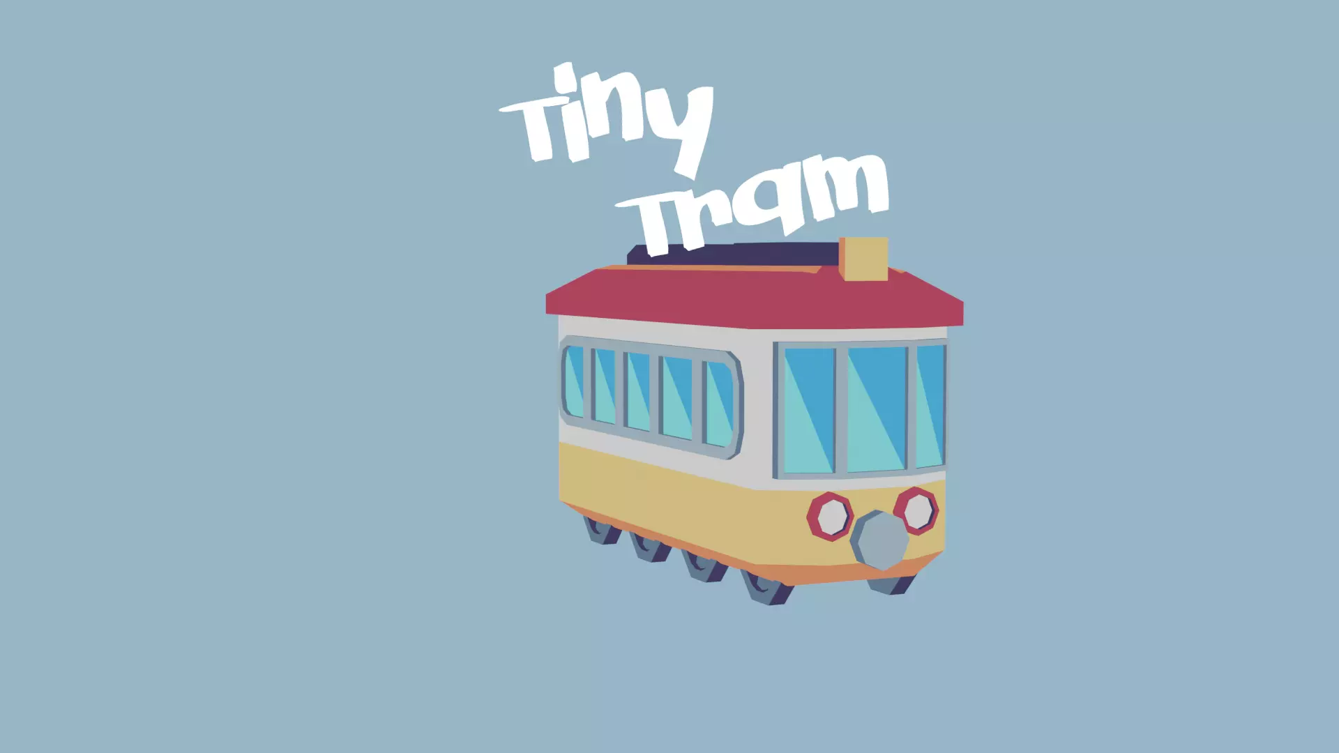 Toony Series - Tiny Tram Low-poly 3D model