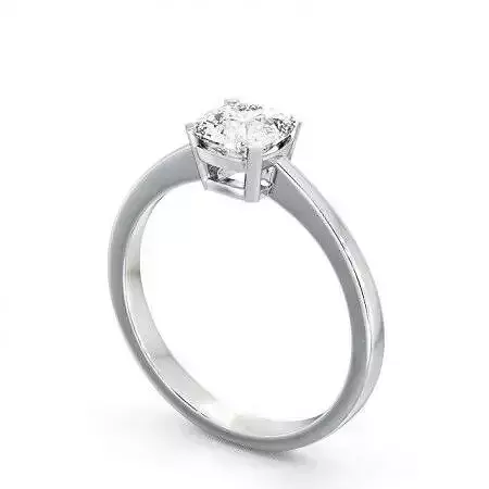 stl file solitaire diamond engagement ring gold