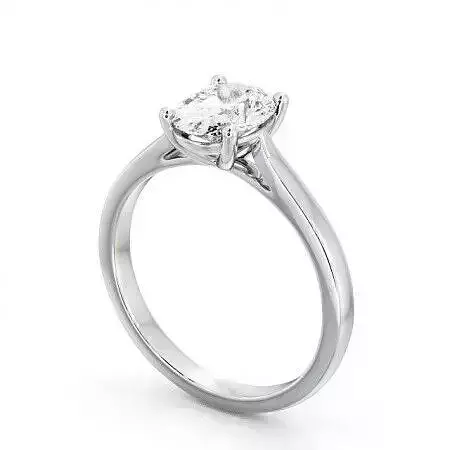 stl file oval diamond solitaire engagement ring