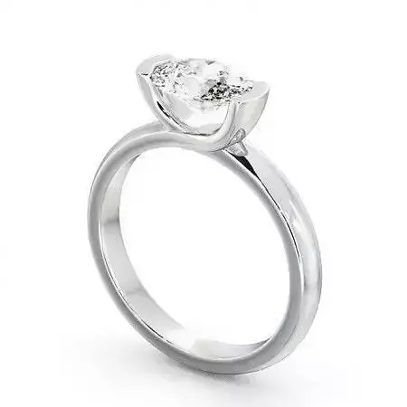 stl file solitaire diamond engagement ring gold