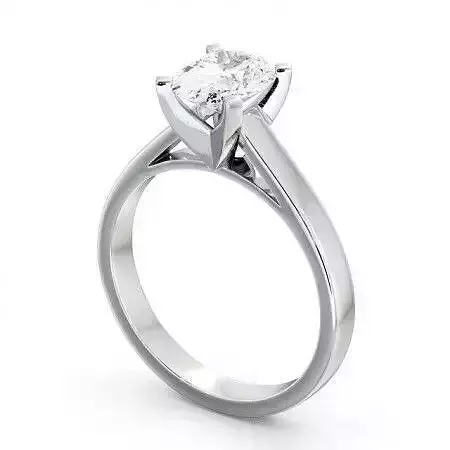stl file oval cut diamond solitaire engagement ring