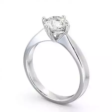 stl file solitaire diamond engagement ring gold
