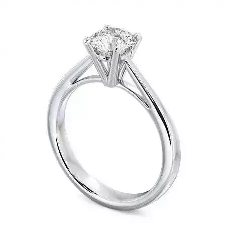 stl file solitaire diamond engagement ring gold