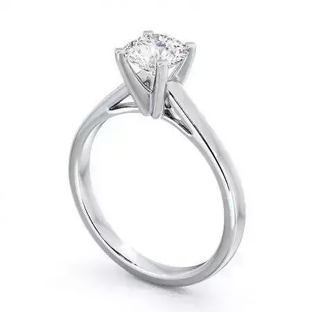 stl file solitaire diamond engagement ring