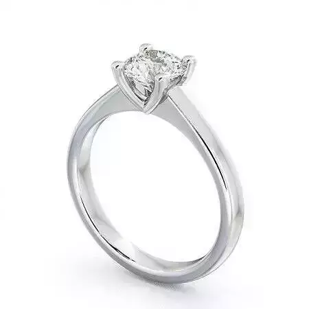 stl file solitaire diamond engagement ring gold