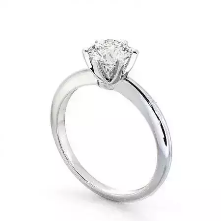 stl file solitaire diamond engagement ring gold