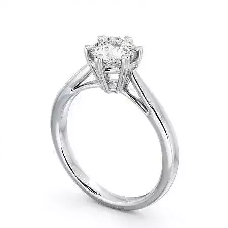 stl file solitaire diamond engagement ring gold