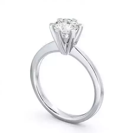 stl file solitaire diamond engagement ring gold