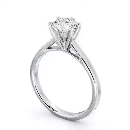 stl file solitaire diamond engagement ring gold