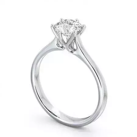 stl file solitaire diamond engagement ring gold