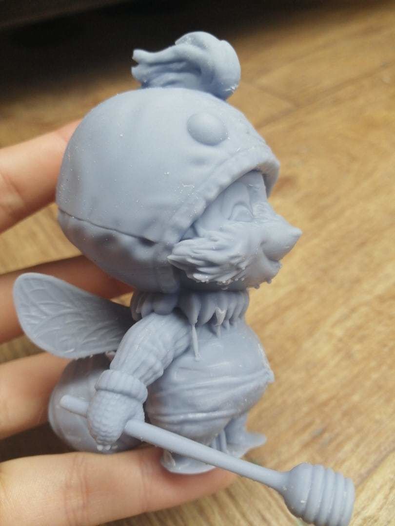Teemo figurine with bow and arrow 3D print model_7
