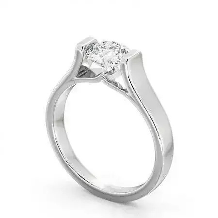 stl file solitaire diamond engagement ring gold