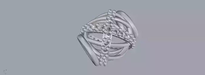 Pandora silver ring with diamonds