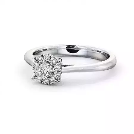 stl file engagement ring with diamonds