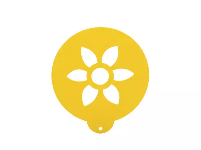 Coffee - Food stencil 3D print model_0