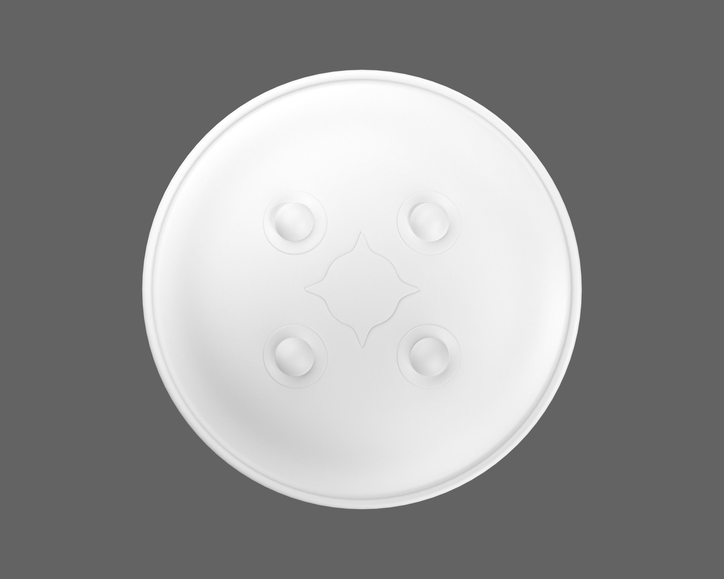 Ancient Indo Persian Dhal Low-poly 3D model_6