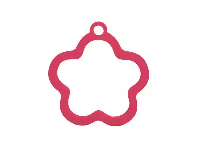 Earring flower shaped cookie cutter