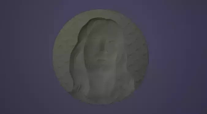 Jesus Christ circle 3d printable for cnc 3D print model