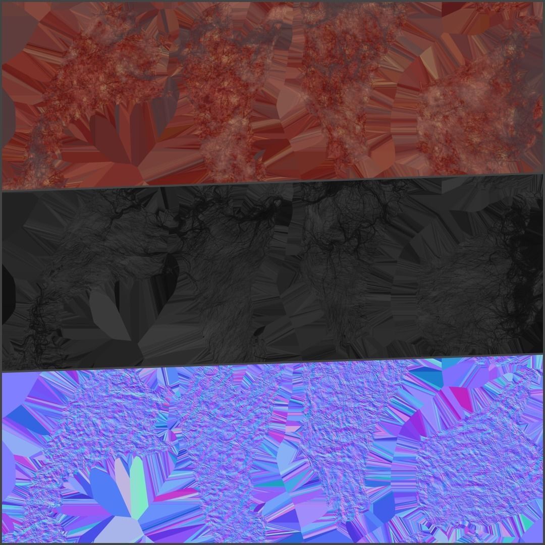 inside an arterial cave PRO PACK Low-poly 3D model_11