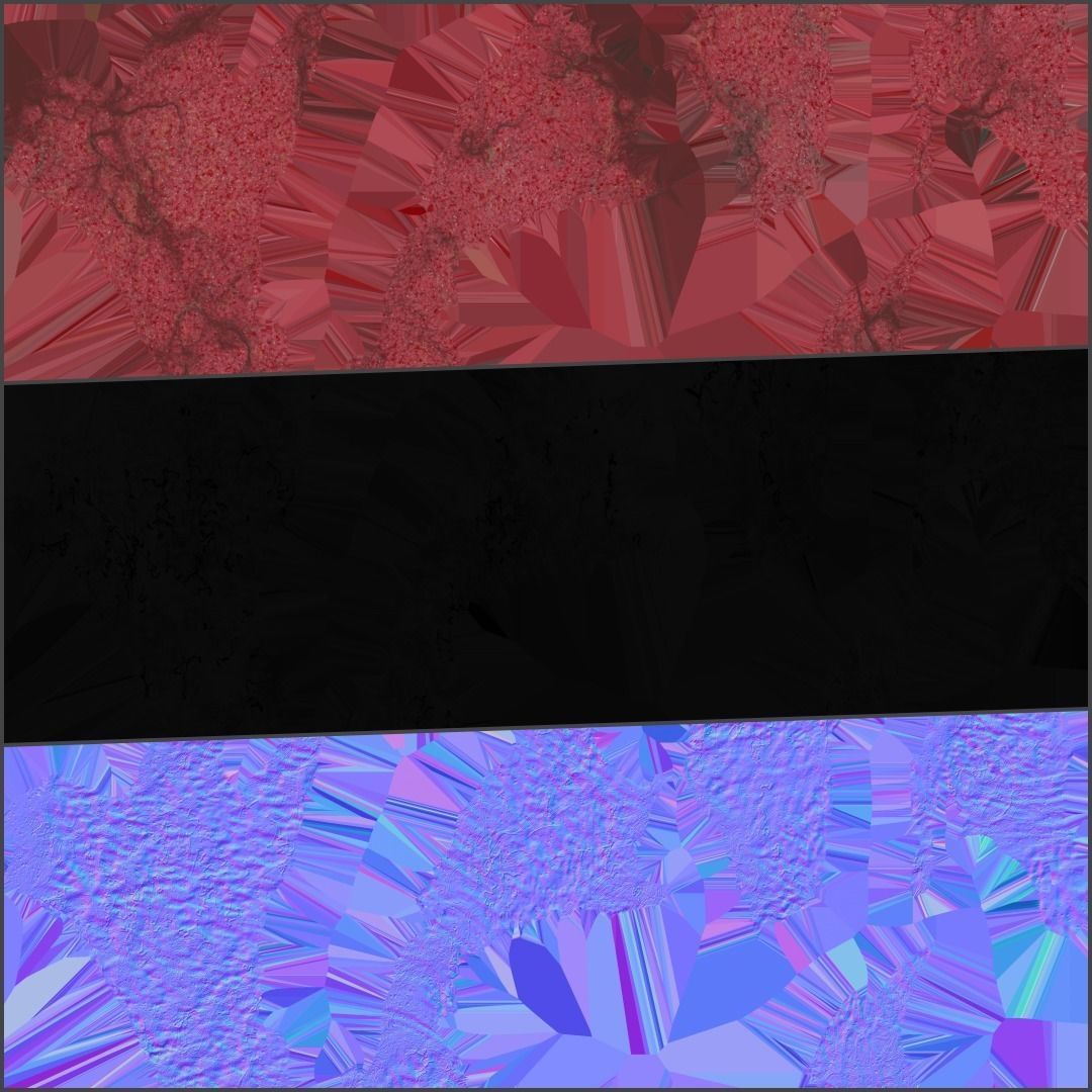 inside an arterial cave PRO PACK Low-poly 3D model_10