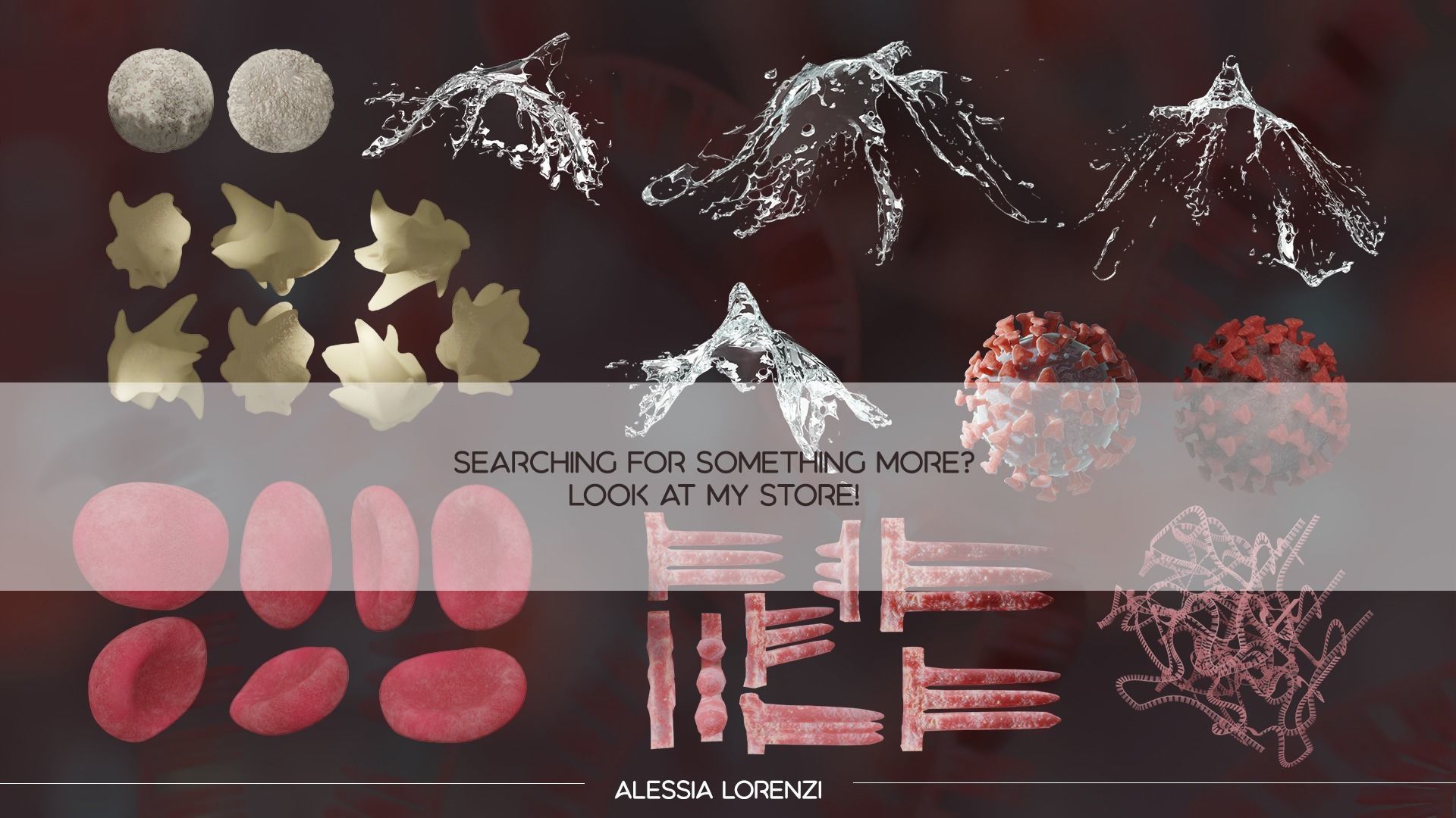 inside an arterial cave PRO PACK Low-poly 3D model_6