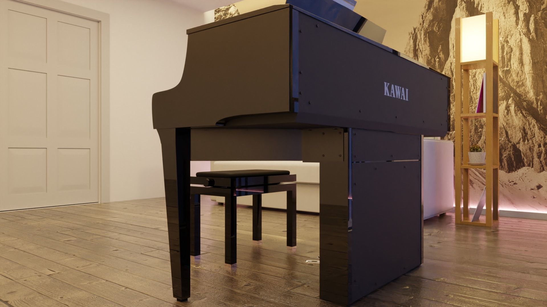 Kawai NV10 Hybrid Piano 3D model_6