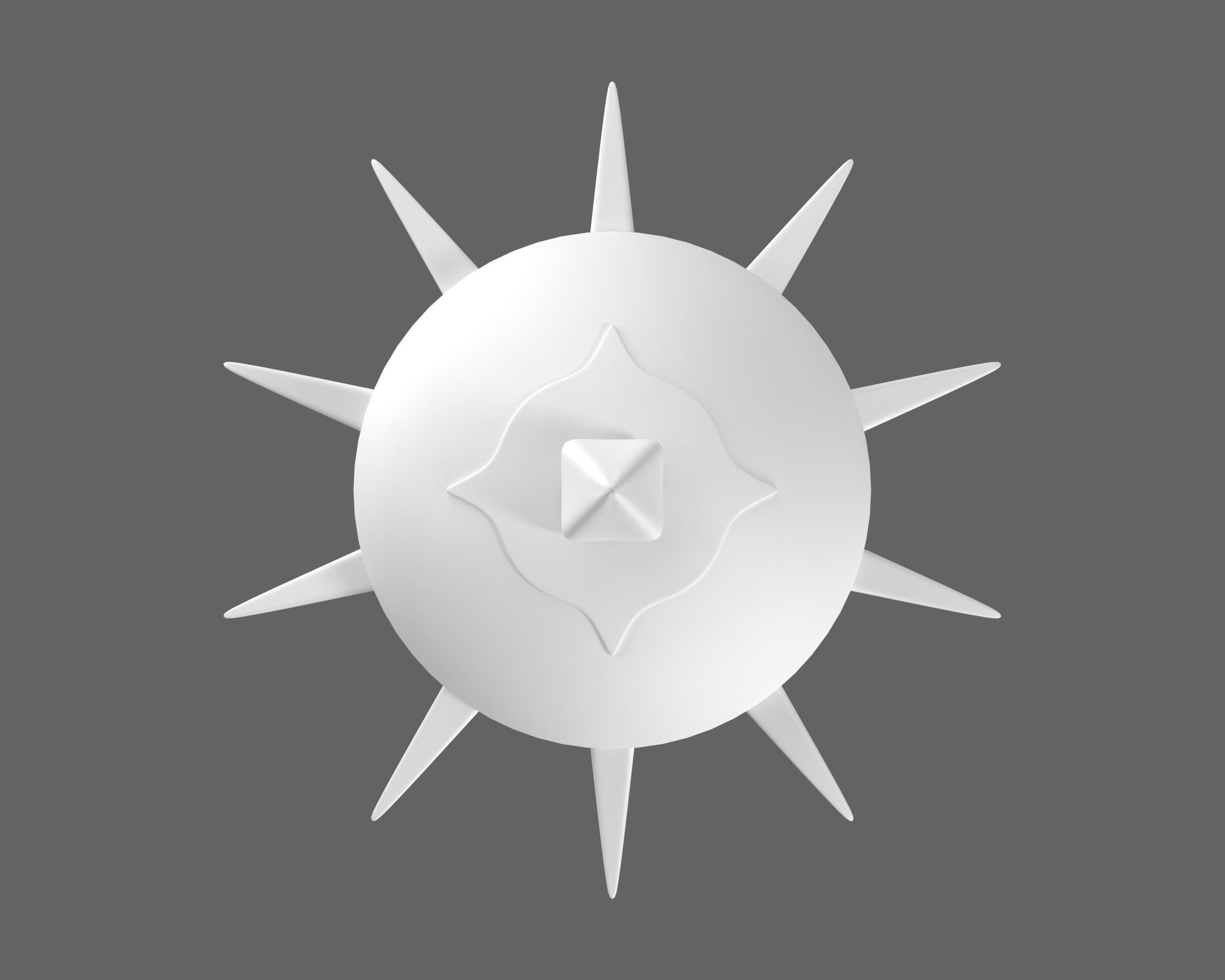 Ancient Indo Persian Gurj Low-poly 3D model_12