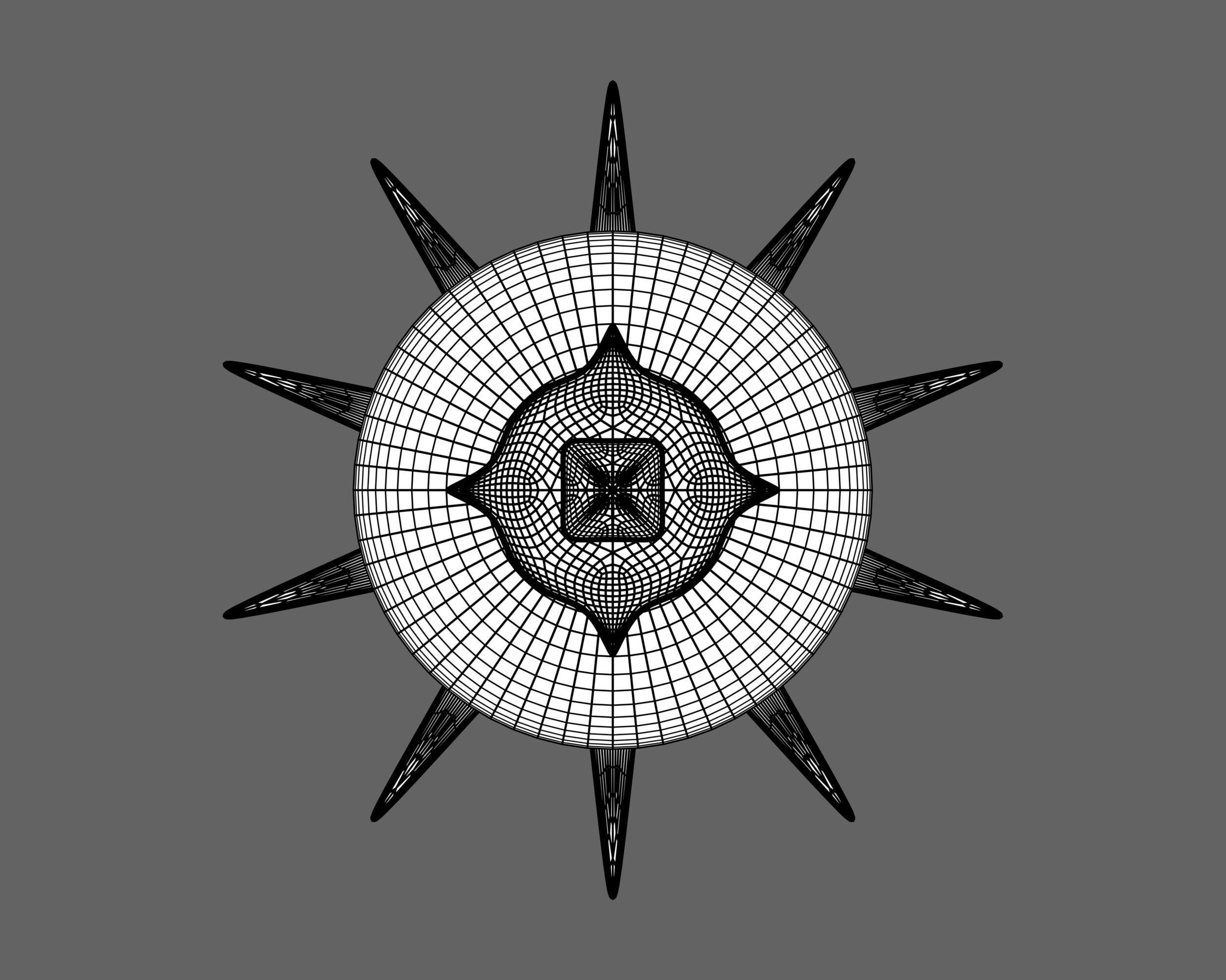 Ancient Indo Persian Gurj Low-poly 3D model_13