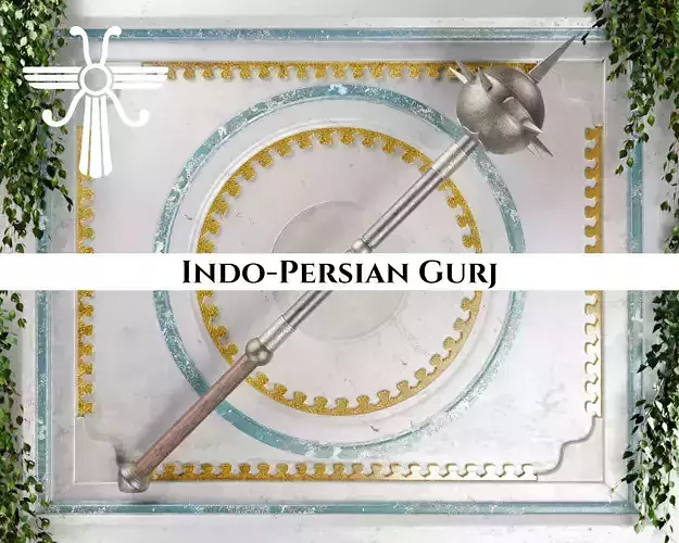 Ancient Indo Persian Gurj Low-poly 3D model
