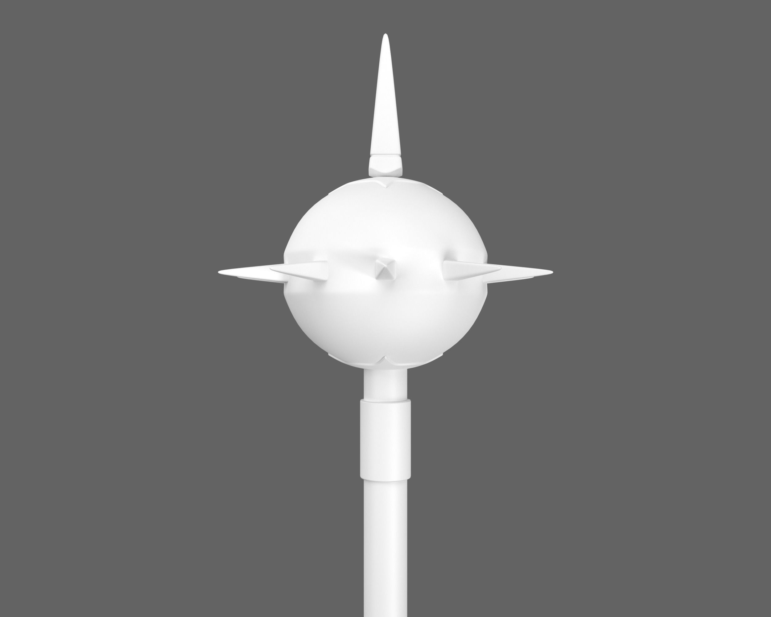 Ancient Indo Persian Gurj Low-poly 3D model_9