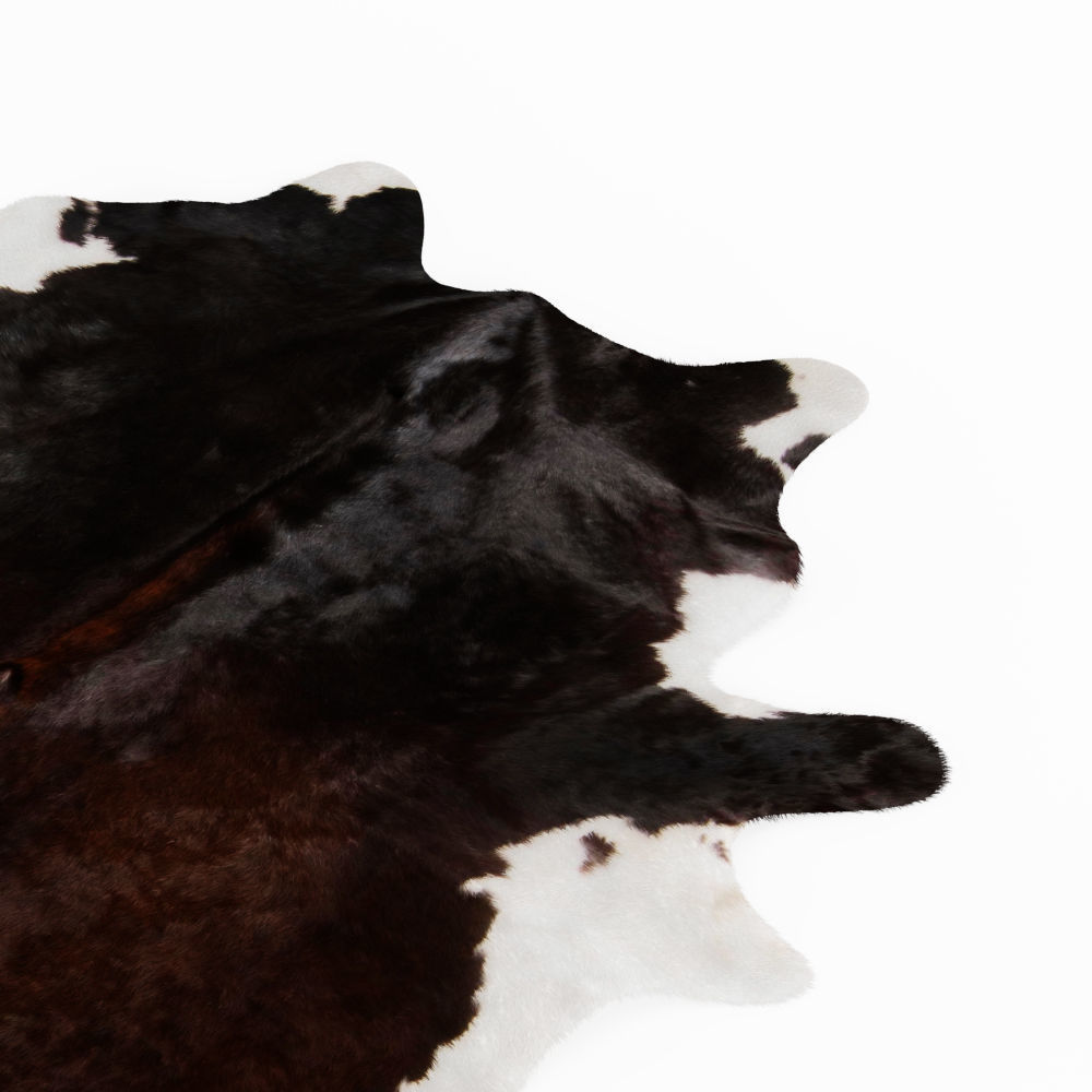 Brown And White Cowhide Rug 3D model_3