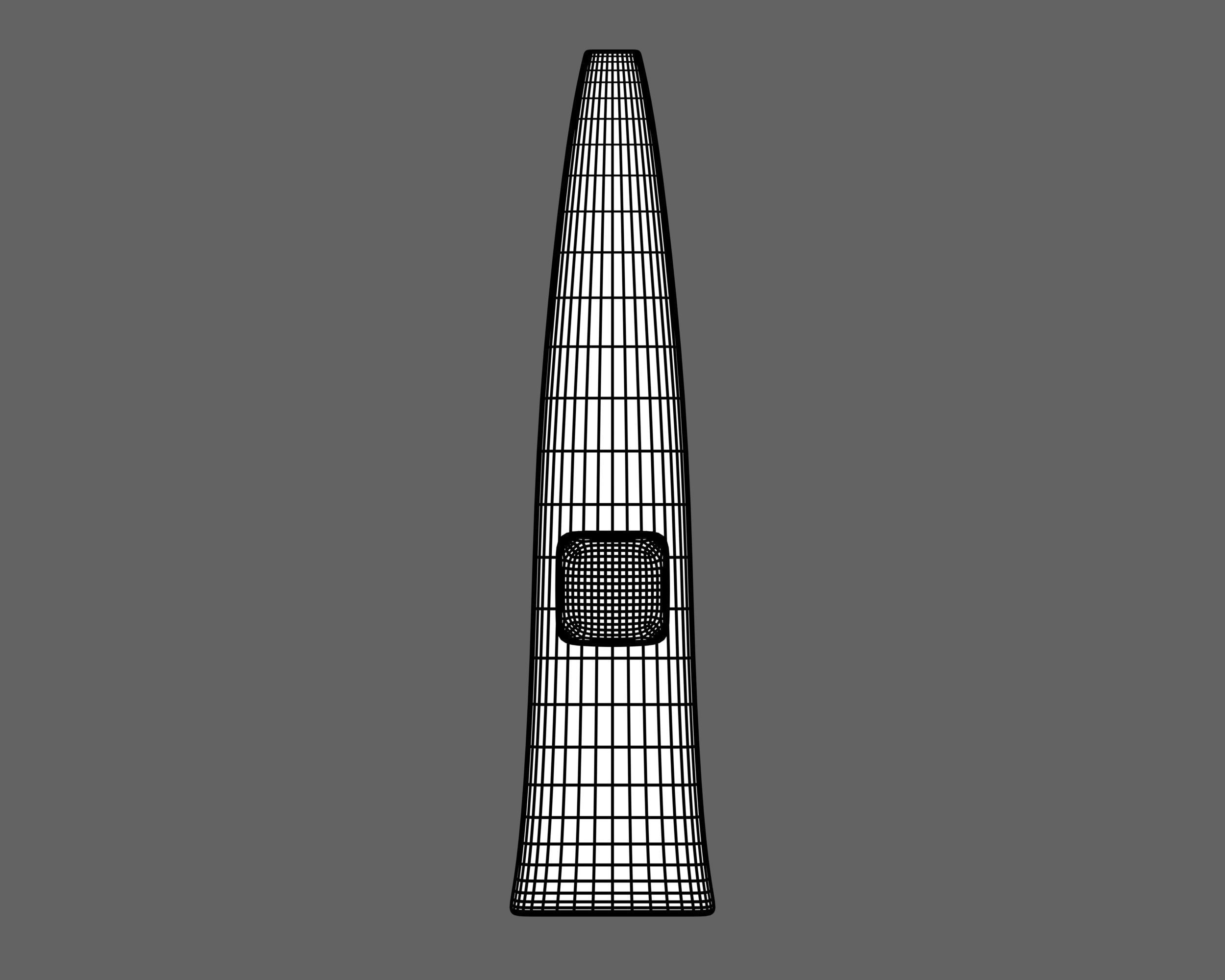 Ancient Indo Persian Zaghnal Low-poly 3D model_13