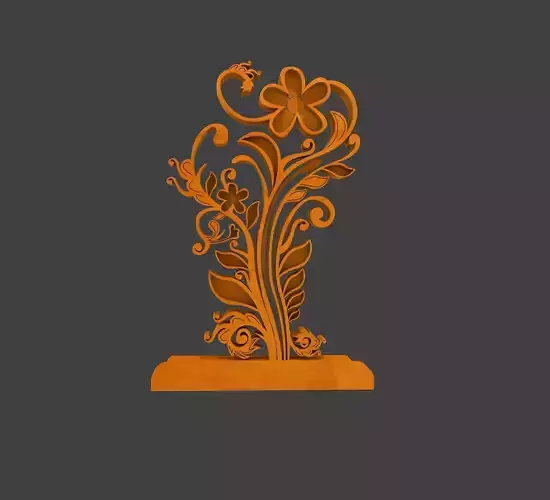 3D Rendering of Gapura Ornament