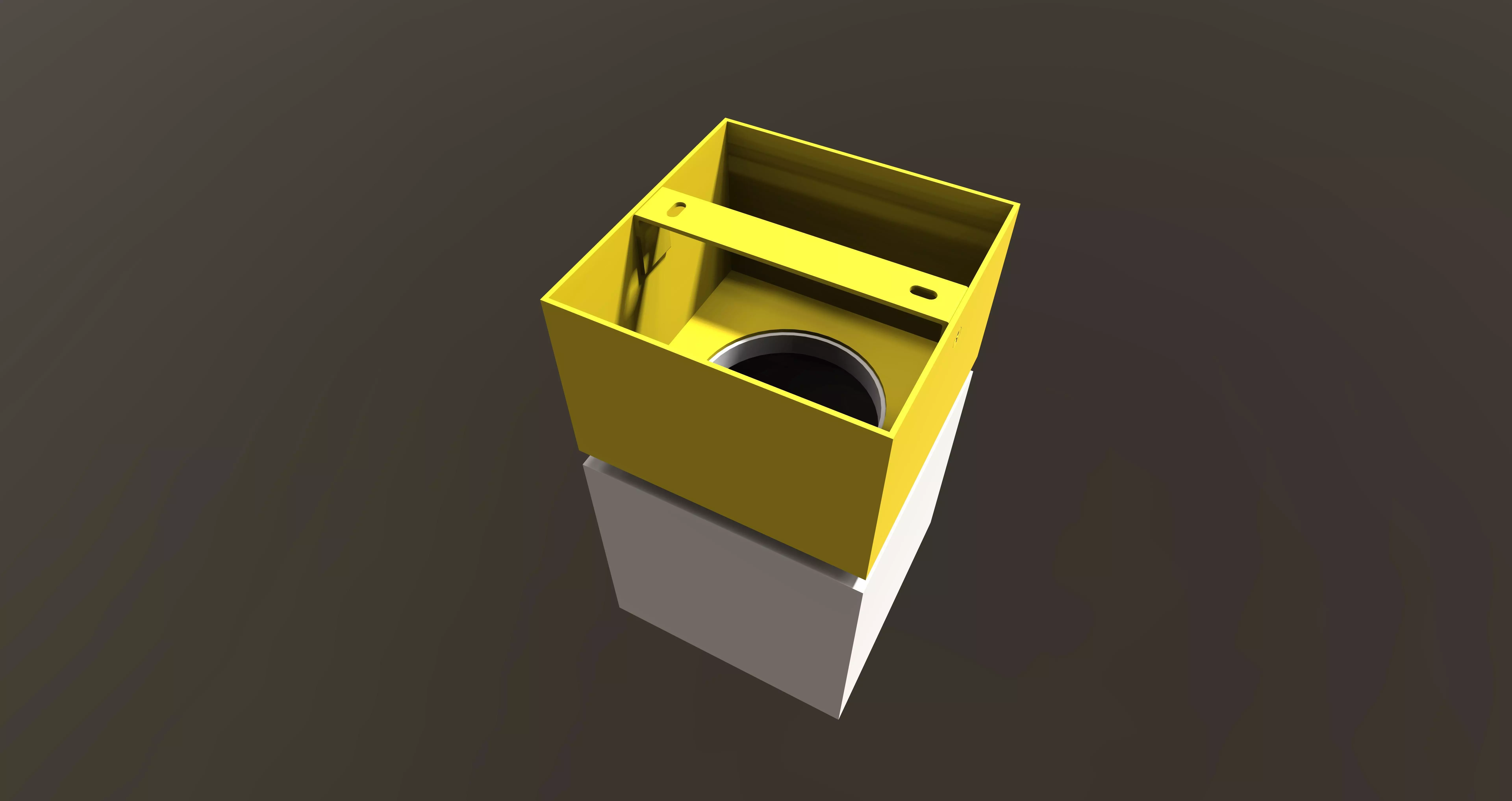 Square LED Light Fixture Free 3D model