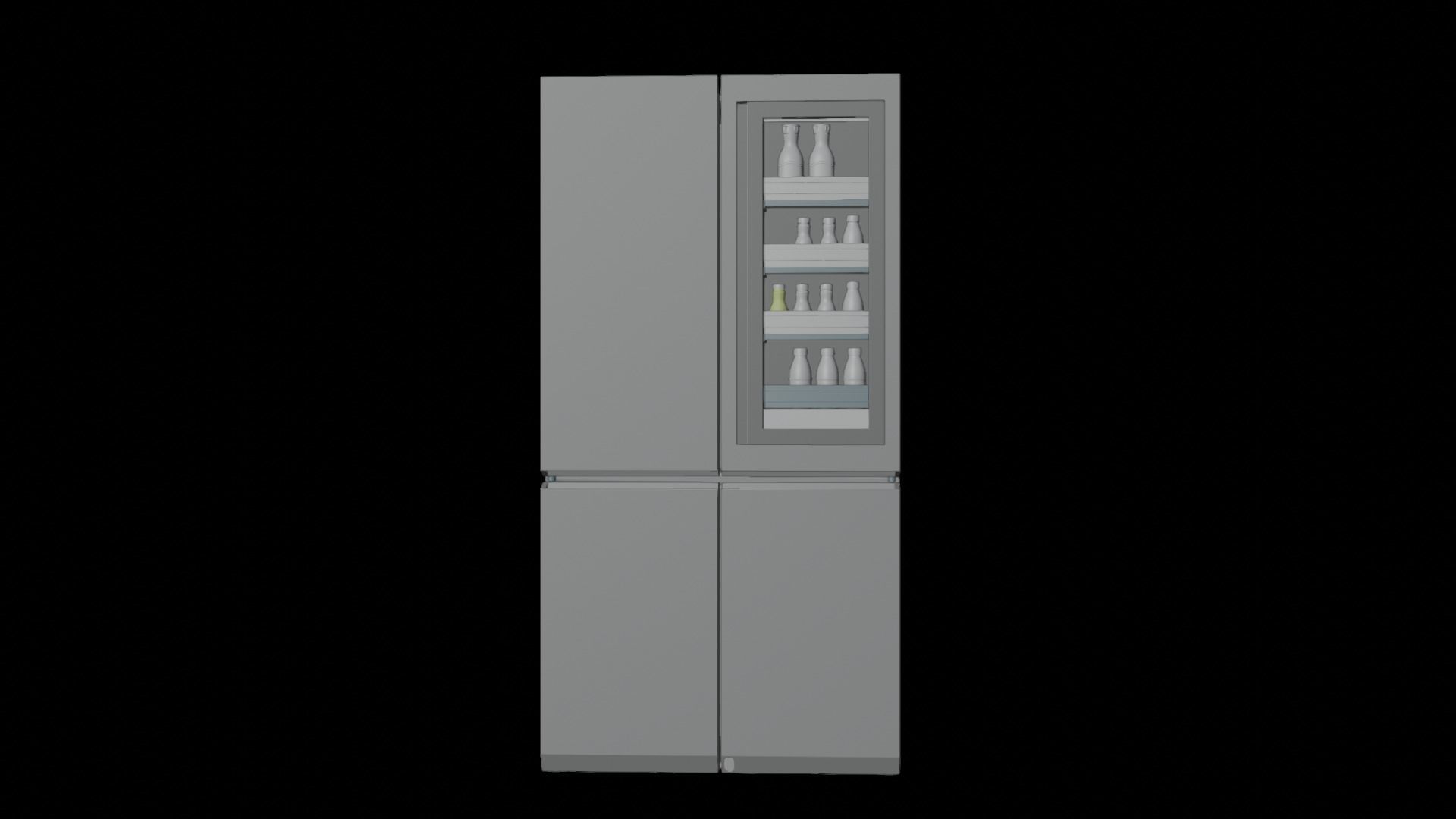 SIGNATURE LG LSR100RU Refrigerator 3D model for Blender 3D model_18
