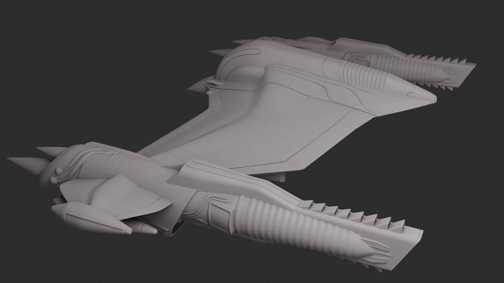 Spaceship 3D print model_7