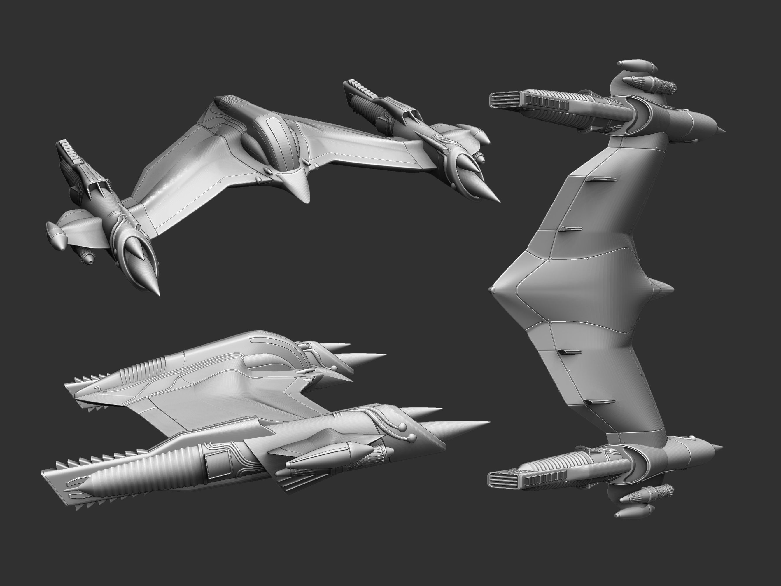 Spaceship 3D print model_4