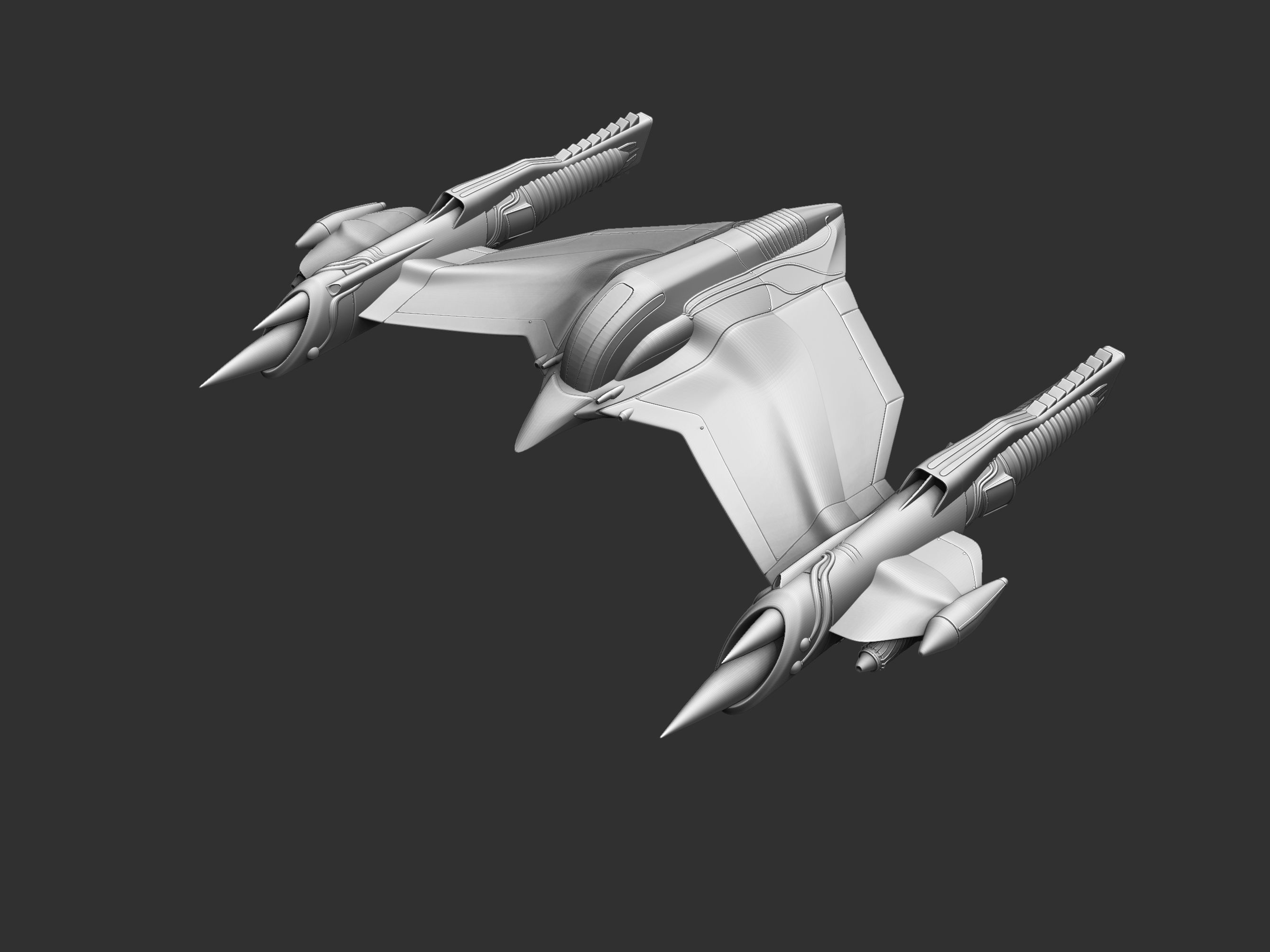 Spaceship 3D print model_2
