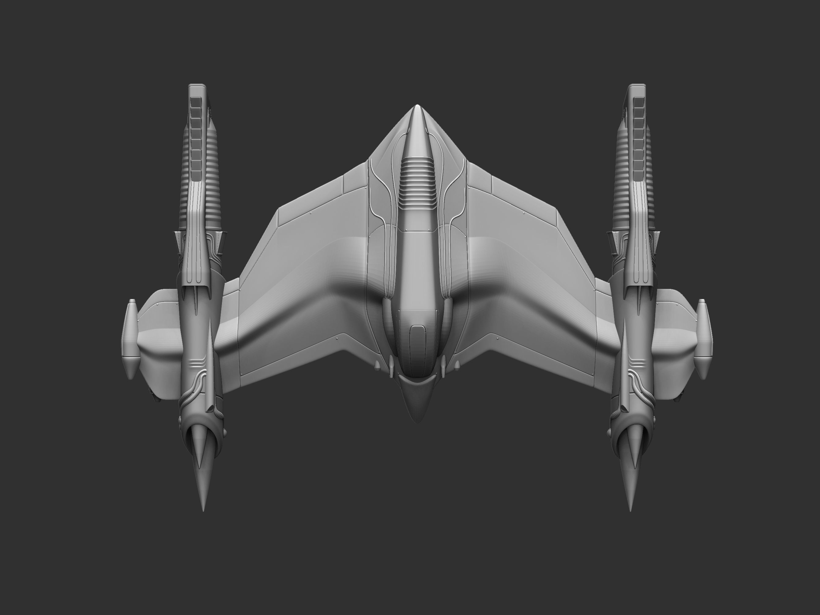 Spaceship 3D print model_1