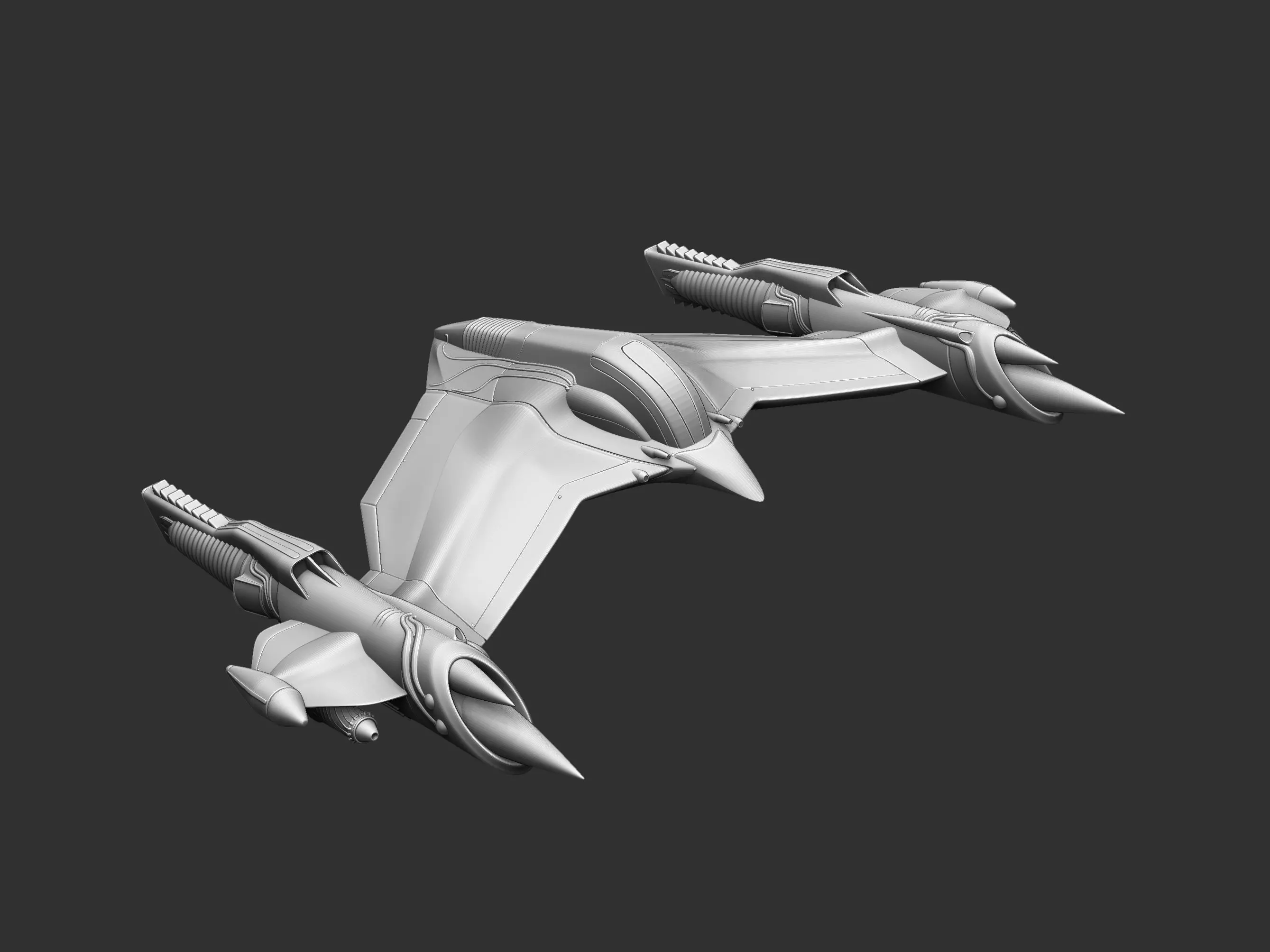 Spaceship 3D print model_0