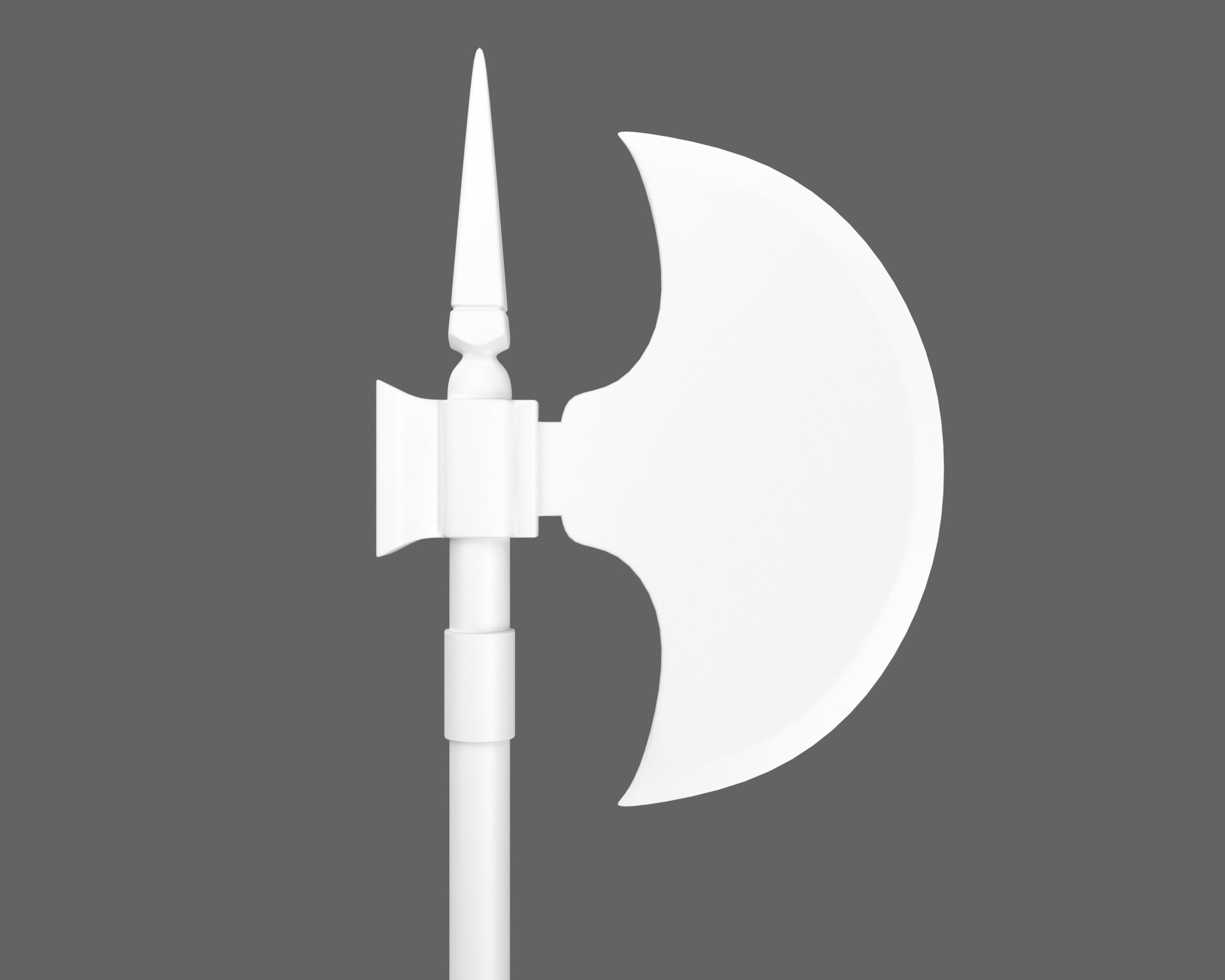 Ancient Indo Persian Tabar Low-poly 3D model_9