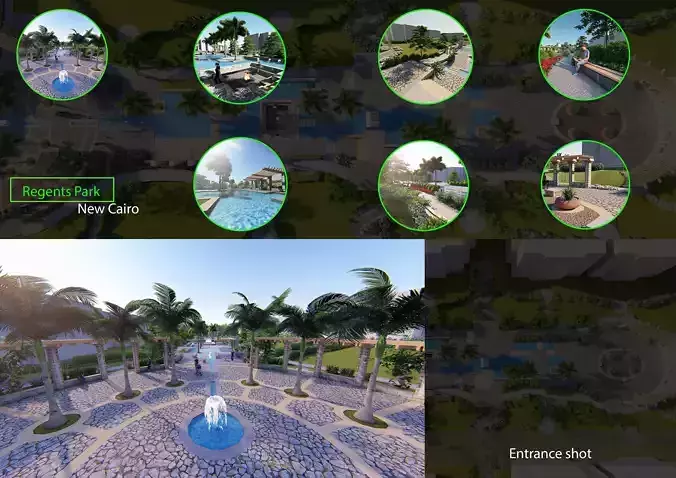 Revit Park Design 3D model